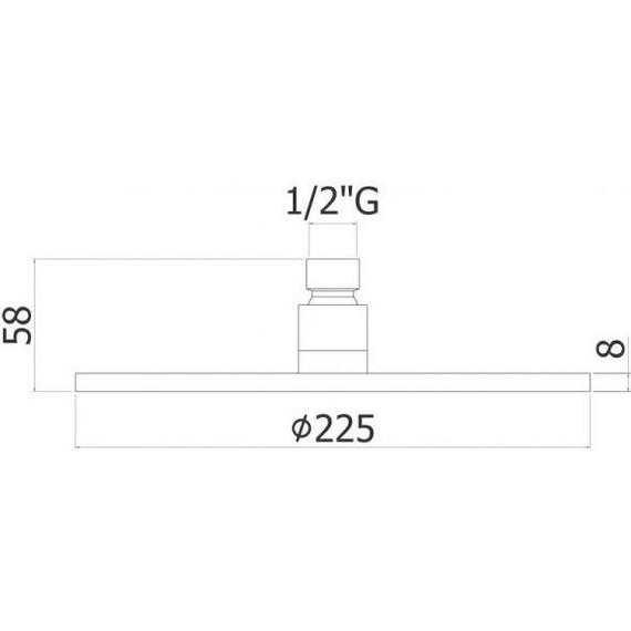 Верхний душ Paffoni Master ZSOF074NO 225х225 мм, чёрный матовый - фото 2