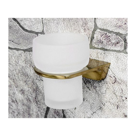 Стакан для зубных щеток WasserKraft Aisch K-5928, цвет золото - фото 2