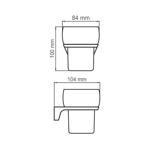 Стакан для зубных щеток WasserKraft Aisch K-5928, цвет золото - фото 5