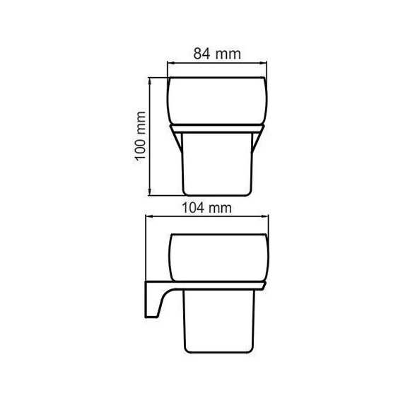 Стакан для зубных щеток WasserKraft Glan K-5128, цвет чёрный - фото 5