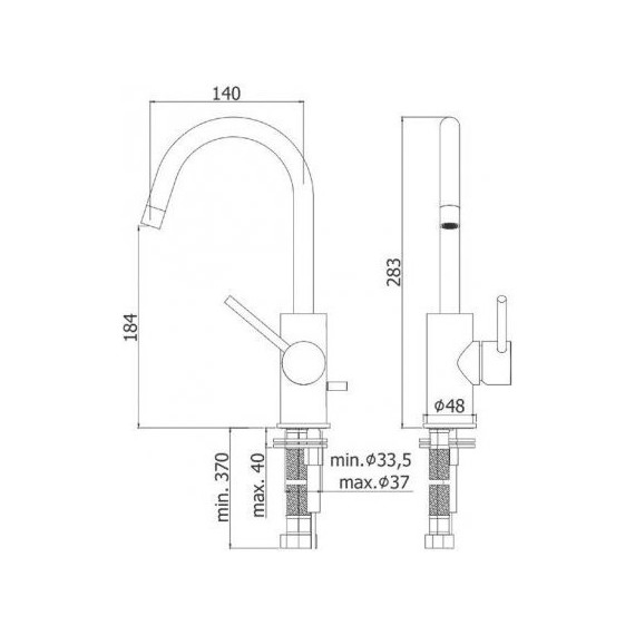 Смеситель для раковины Paffoni Light LIG078NO, чёрный матовый - фото 2