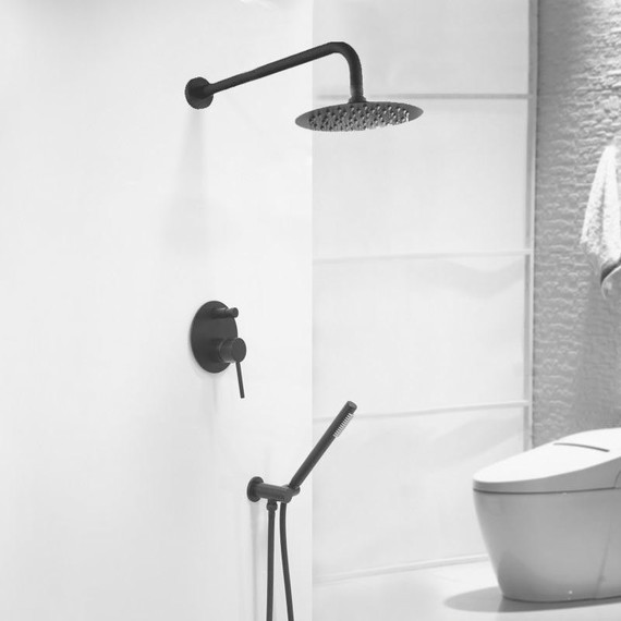 Смеситель для ванны Paffoni Light LIG019NO, чёрный матовый - фото 2