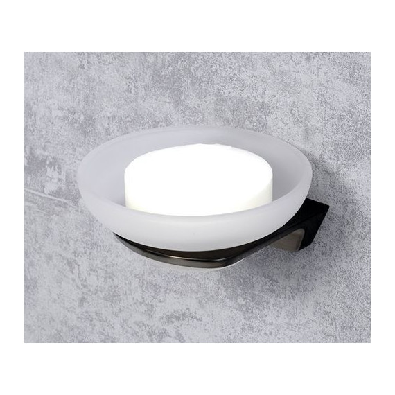 Мыльница WasserKraft Wiese K-8929, цвет оружейная сталь - фото 2