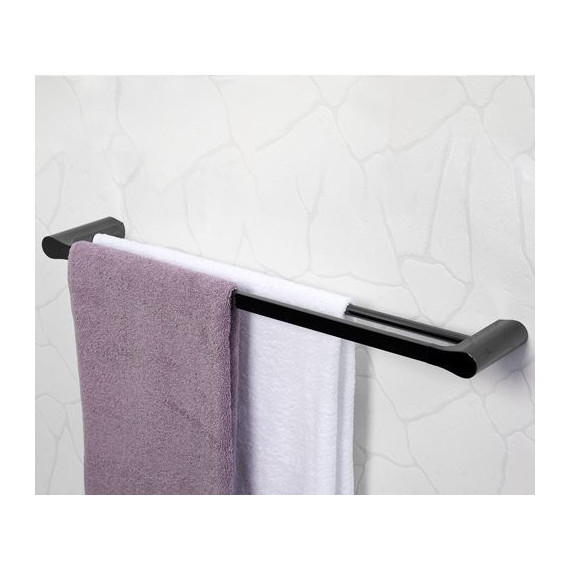 Полотенцедержатель WasserKraft Glan K-5140, цвет чёрный - фото 3