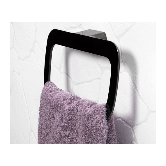 Кольцо для полотенец WasserKraft Glan K-5160, цвет чёрный - фото 3