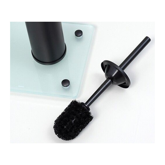 Стойка с держателем и ёршиком WasserKraft K-1264BLACK, цвет чёрный - фото, картинка 4 Стойка с держателем и ёршиком WasserKraft K-1264BLACK, цвет чёрный - фото 4