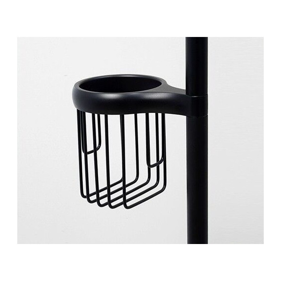 Стойка с держателем и ёршиком WasserKraft K-1264BLACK, цвет чёрный - фото, картинка 5 Стойка с держателем и ёршиком WasserKraft K-1264BLACK, цвет чёрный - фото 5