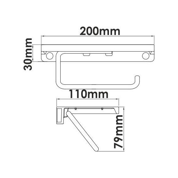 Держатель для туалетной бумаги WasserKraft K-1425 - фото, картинка 5 Держатель для туалетной бумаги WasserKraft K-1425 - фото 5