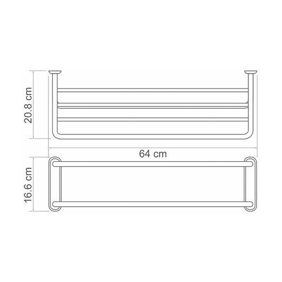 Полка для полотенец WasserKraft K-888 - фото 5