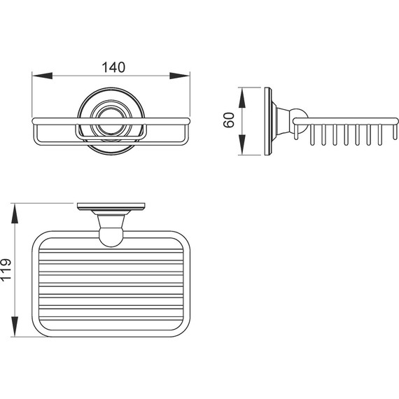 Мыльница Timo Nelson 150023/00 - фото 2