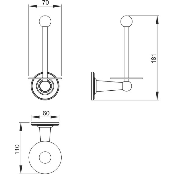 Держатель для туалетной бумаги Timo Nelson 150044/00 - фото 2