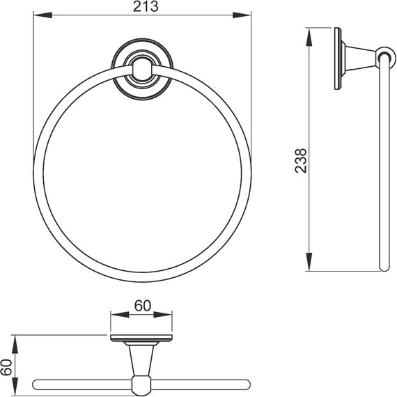 Кольцо для полотенец Timo Nelson 150050/00 - фото 2
