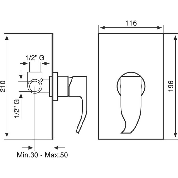 Смеситель для душа Emmevi Niagara CR74009 - фото 2