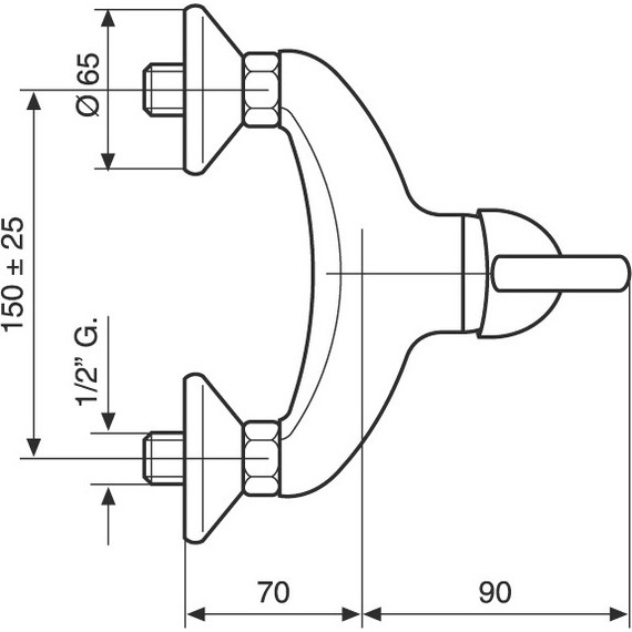 Смеситель для душа Emmevi Ramses СR72002 - фото 2