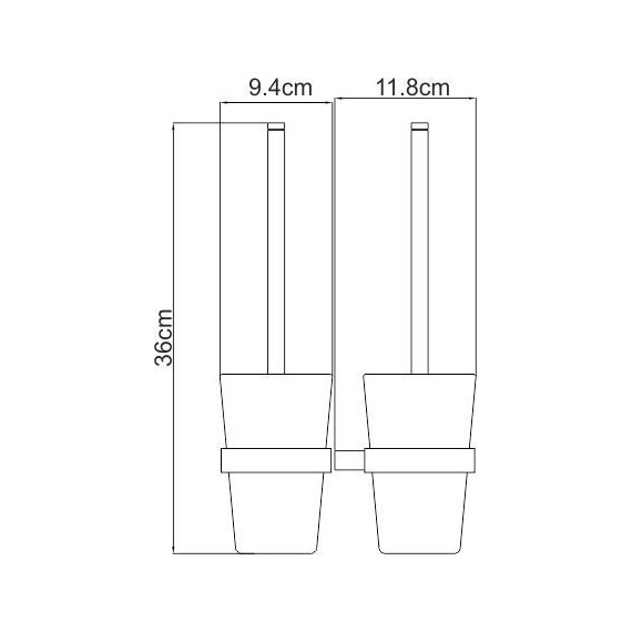 Ёршик для унитаза WasserKraft Sauer K-7927, цвет золото - фото 4