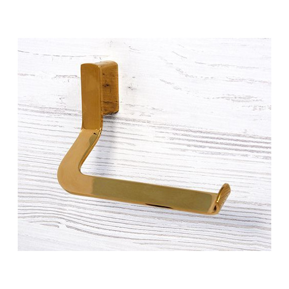 Держатель для туалетной бумаги WasserKraft Sauer K-7996, цвет золото - фото 2