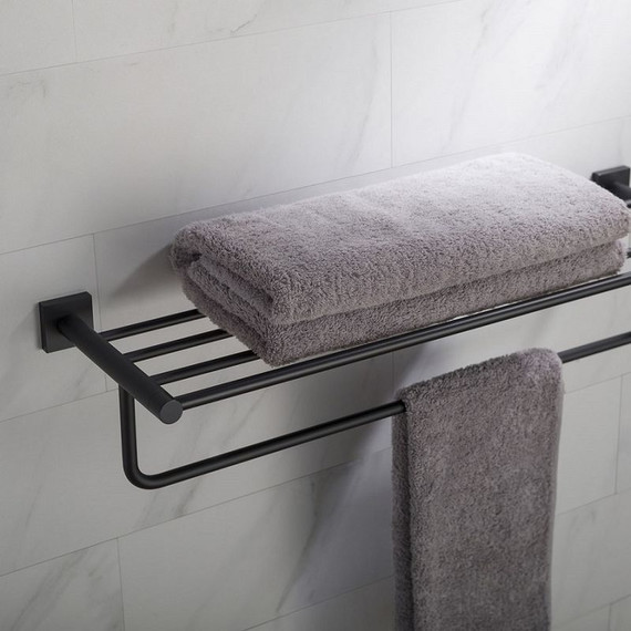 Полка для полотенец Timo Selene 12058/03, цвет чёрный - фото 2