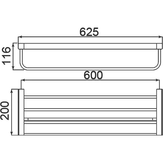 Полка для полотенец Timo Selene 14058/03, цвет чёрный - фото 3