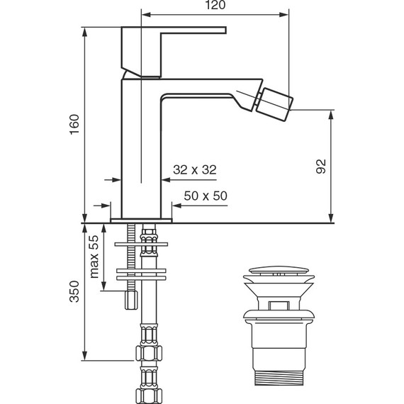 Смеситель для биде Emmevi Siris CR47004LA - фото 2