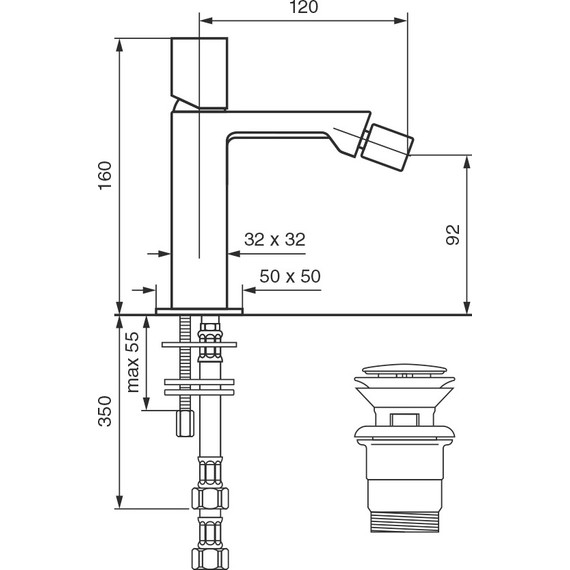 Смеситель для биде Emmevi Siris CR47004 - фото 2