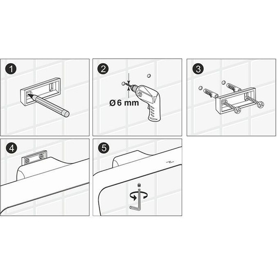 Полотенцедержатель WasserKraft Wiese K-8940, цвет оружейная сталь - фото 3