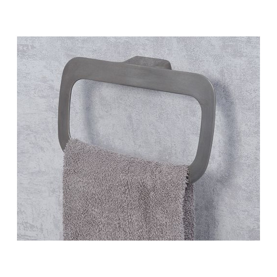Кольцо для полотенец WasserKraft Wiese K-8960, цвет оружейная сталь - фото 2