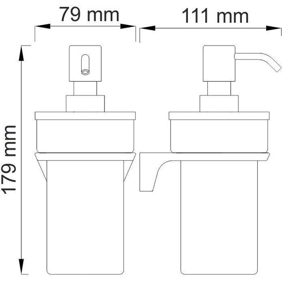 Дозатор для жидкого мыла WasserKraft Wiese K-8999, цвет оружейная сталь - фото 4