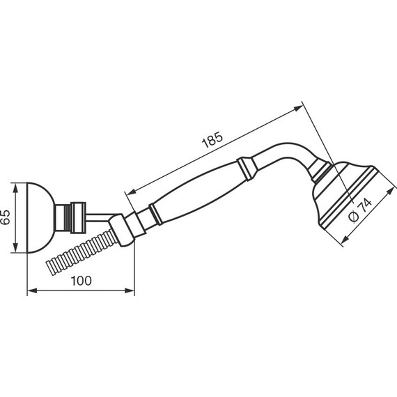 Душевой гарнитур Emmevi BR110OAM, бронза - фото 2