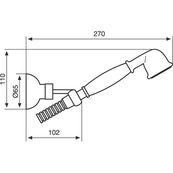 Душевой гарнитур Emmevi BR110, бронза - фото 2