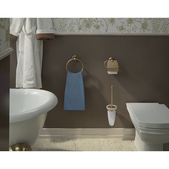 Кольцо для полотенец Gedy G-Romance 7570(44), цвет бронза - фото 3