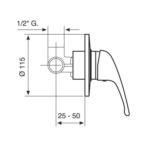 Смеситель для душа Emmevi Winny CR95009 - фото 2