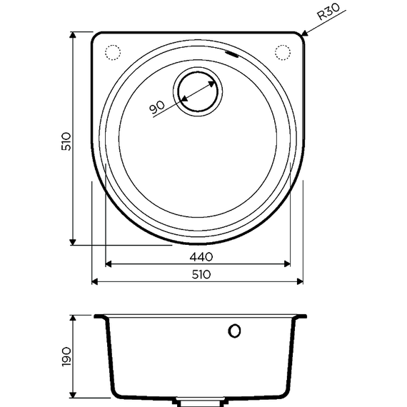 Кухонная мойка Omoikiri Akegata 51-SA 4993759, бежевый, Цвет производителя: бежевый - фото 3