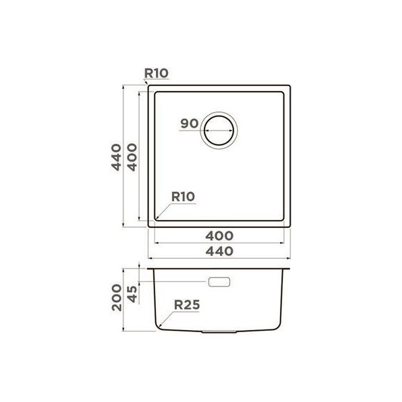 Кухонная мойка Omoikiri Tadzava 44-U/I ULTRA IN (4993801) 1,0 мм, нержавеющая сталь, Цвет производителя: нержавеющая сталь - фото 4