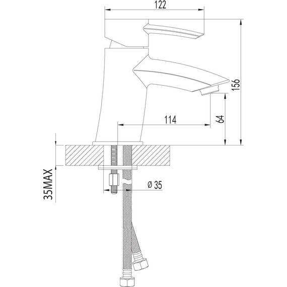 Смеситель для раковины Lemark Atlantiss LM3206C - фото, картинка 8 Смеситель для раковины Lemark Atlantiss LM3206C - фото 8