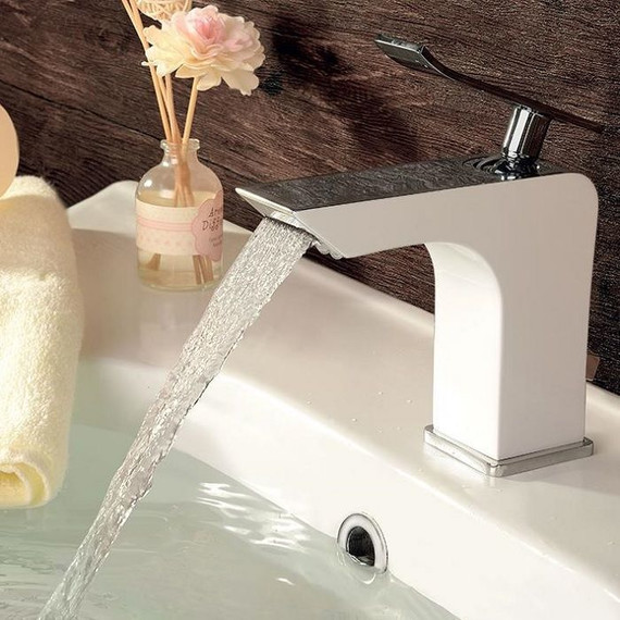 Смеситель для раковины Lemark Contest LM5806CW, хром/белый - фото 4