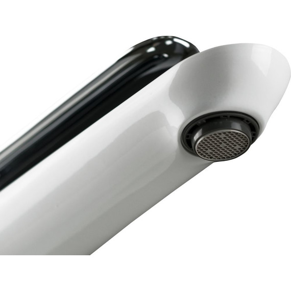 Смеситель для раковины высокий Lemark Melange LM4909CW, хром/белый - фото 8