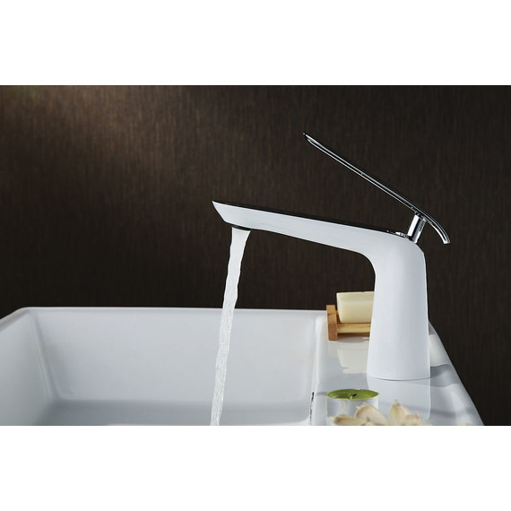 Смеситель для раковины Lemark Melange LM4906CW, хром/белый - фото 6