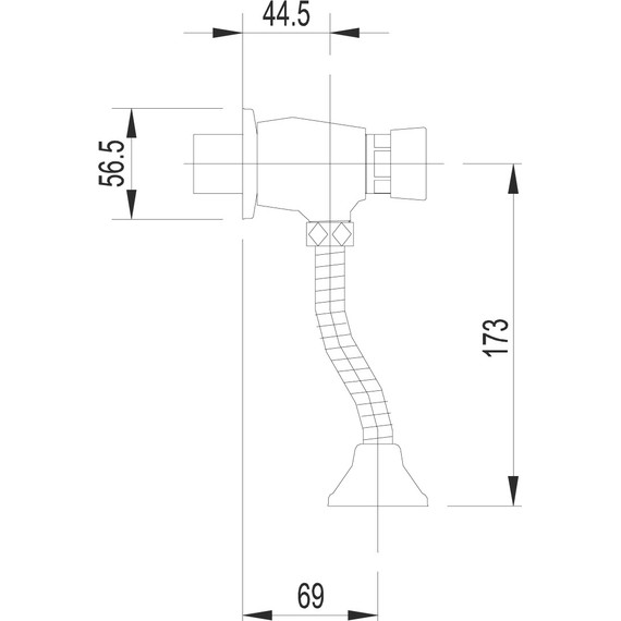 Смывное устройство для писсуара Lemark Project LM4612C - фото 2