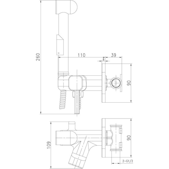 Набор для гигиенического душа Lemark Solo LM7165C - фото 4