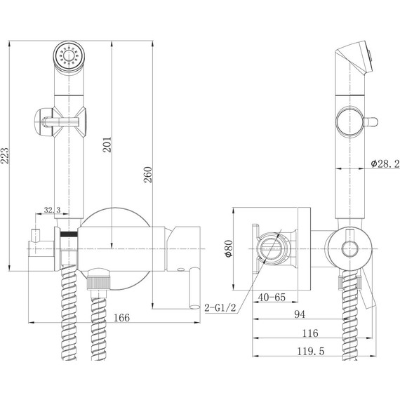 Набор для гигиенического душа Lemark Solo LM7166C - фото 3