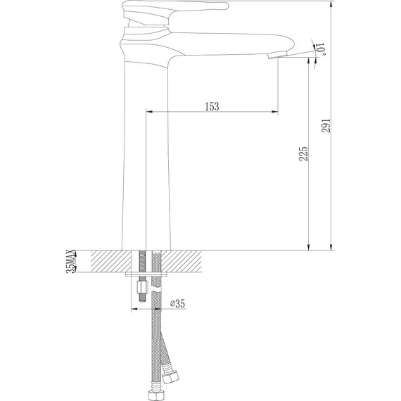 Смеситель для раковины высокий Lemark Status LM4409C - фото, картинка 5 Смеситель для раковины высокий Lemark Status LM4409C - фото 5