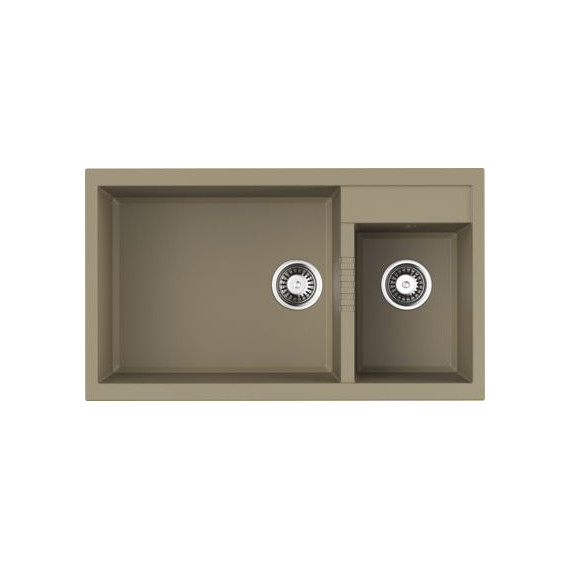 Кухонная мойка Omoikiri Tedori 86-2-LB CH 4993937, шампань, Цвет производителя: шампань - фото 