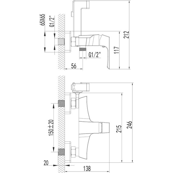 Набор для гигиенического душа Lemark Unit LM4518C - фото 4
