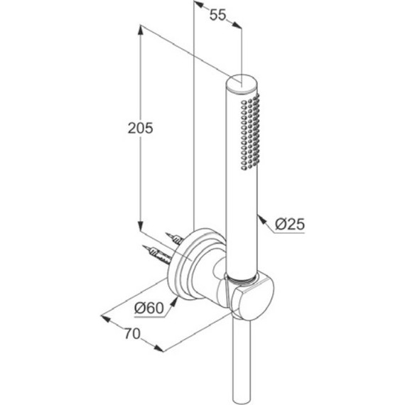 Душевой гарнитур Kludi Nova Fonte Classic 1S 2085005-25 - фото, картинка 2 Душевой гарнитур Kludi Nova Fonte Classic 1S 2085005-25 - фото 2
