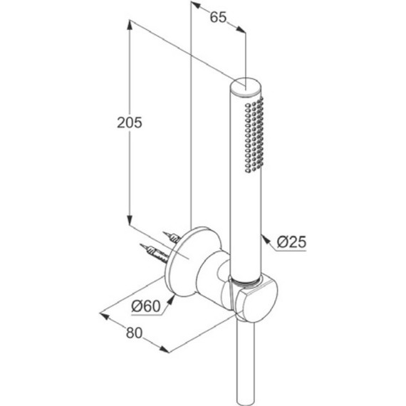 Душевой гарнитур Kludi Nova Fonte Deco 1S 2085005-35 - фото 2