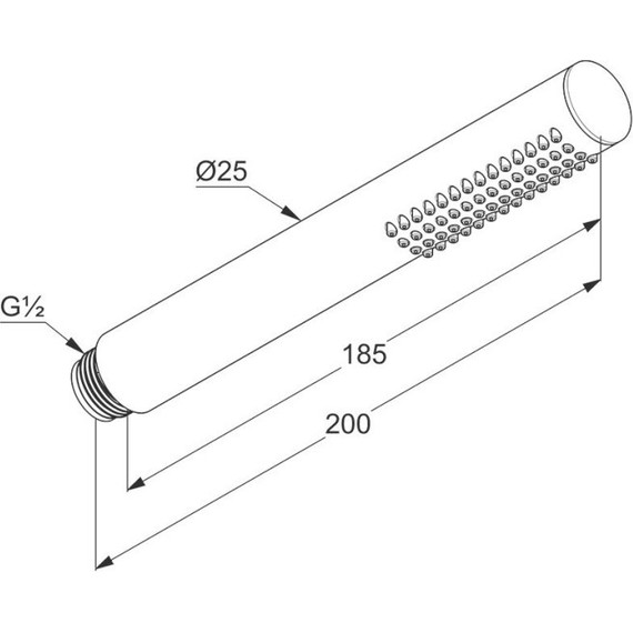 Ручной душ Kludi Nova Fonte 1S 3912039-00, черный - фото 2