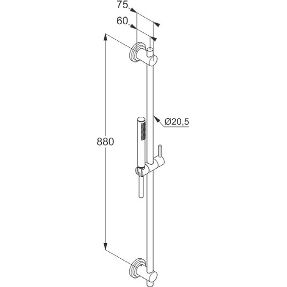 Душевой гарнитур Kludi Nova Fonte Classic 1S 2084005-25 - фото 2