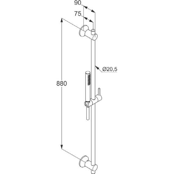 Душевой гарнитур Kludi Nova Fonte Deco 1S 2084005-35 - фото, картинка 2 Душевой гарнитур Kludi Nova Fonte Deco 1S 2084005-35 - фото 2