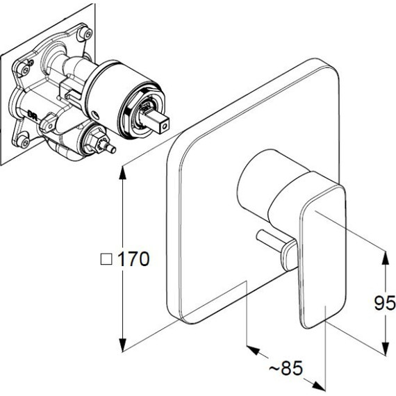 Душевая система для душа Kludi Pure&Style 406300575 - фото 3