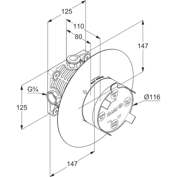 Душевая система для душа Kludi Pure&Style 406300575 - фото 5